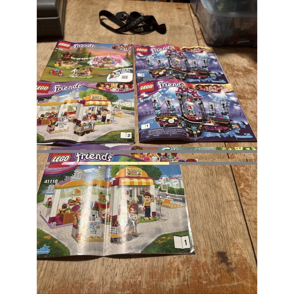 Lego Friends Instructions Only 5 Booklets 41057 41093 3315 41085 3942 Manuals